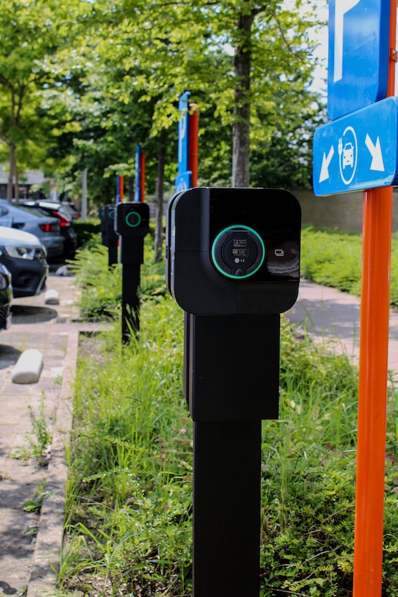 10 units H-series 22kw EV chargers were installed on a new charging park in Heusden zolder, Belgium